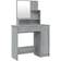 vidaXL Vanity Table with Mirror Grey Sonoma Sminkbord 35x86.5cm