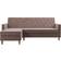 CosmoLiving by Cosmopolitan Corner Sofa Blush Sofa 213cm 3 Seater