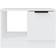 vidaXL Engineered Wood White Soffbord 50x50cm
