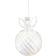 Sirius Wave Angel Ball White/Clear Julepynt 25cm