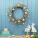 GlitzHome Easter Eggs Berries Wreath Multicolour Wall Decor 22x22"