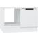 vidaXL Engineered Wood High Gloss White Soffbord 50x50cm