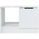 vidaXL Engineered Wood High Gloss White Soffbord 50x50cm