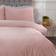 Sleepdown Luxury Super Soft Easy Plain Care Duvet Cover Pink (200x135cm)