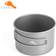 Toaks 550 titanium bowloutdoor folding handle camping cookware 550ml
