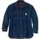 Carhartt Relaxed Fit Denim Fleece Lined Snap-Front Shirt Jacket - Glacier