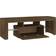 vidaXL Cabinet with LED Lights Brown Oak TV Bench 120x40cm