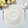 Hidove Non Slip Heat Resistant Place Mat White, Gold (39x39)