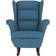 vidaXL Solid Wood Blue Rocking Chair 97cm