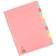 White Box Divider A4 12-Part Pink with Multi-Colour Tabs