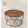 Vasagle Industrial Style Rustic Brown Soffbord 80x80cm