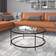 Flash Furniture Astoria Clear/Matte Black Coffee Table 35.2x35.2"