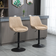 Homcom Retro Light Khaki Bar Stool 117cm 2pcs