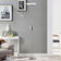 Lindby Yveta Nickel/White Floor Lamp 183cm