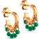 ENAMEL Copenhagen Astrid Earrings - Gold/Green