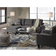 Ashley Jarreau Chaise Sleeper Gray Sofa 83" 3 Seater