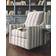 Ashley Kambria Upholstered Swivel Ivory & Black/Striped Gray Armchair 38"