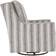 Ashley Kambria Upholstered Swivel Ivory & Black/Striped Gray Armchair 38"