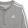 Adidas Infant Essentials 3-Stripes French Terry Bodysuit - Medium Grey Heather/White (IA2546)