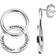 Efva Attling Twosome Earrings XL - Silver