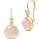 Julie Sandlau Prime Earrings - Gold/Pink/Transparent