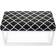 Rosalind Wheeler Malad Velvet Black/White Settee Bench 100x50cm