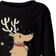 Awkward Ugly Christmas Doodles Long Sleeve Shirt - Black