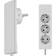 EVOline Plug Forlængerledning med 3 Stik 1.5m - Hvid