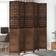vidaXL Solid Imperial Dark Brown Rumsavdelare 180x220cm