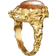 Maanesten Gudinde Ring - Guld/Orange