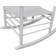vidaXL 40858 White Gungstol 114cm