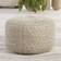 Jaipur Living Grayton Gray/Cream Pouffe 12"