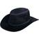 Infinity Leather Cowboy Outback Suede Aussie Bush Hat - Black