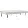 Naomi Home Tufted Split Back Futon White Sofa 66.2" 3 Seater