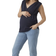 Mamalicious Regular Fit V-Neck Maternity Top Blue/Navy Blazer