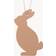 Cooee Design Hanging Hare Nougat Décoration de Pâques 6cm 4pcs