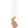 Cooee Design Hanging Hare Nougat Decoración de Pascua 6cm 4pcs