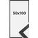 Stylish Black Ram 50x100cm