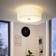 Eglo Pasteri White Ceiling Flush Light 47.5cm