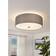Eglo Pasteri Grey Ceiling Flush Light ∅ 47.5cm