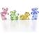 Swarovski Kris Bear 30th Anniversary Multicoloured Figurine 10cm 4pcs