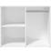 vidaXL Engineered Wood White High Gloss Lagerschrank 80x65cm