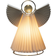Konstsmide Decorative Paper Angel White/Brass Julelampe 26cm