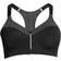 Casall Front Zip Sports Bra - DK Gray Melange