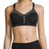 Casall Front Zip Sports Bra - DK Gray Melange