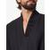 HUGO BOSS Waffle Piqué Dressing Gown with Logo Embroidered Collar - Black