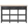 vidaXL 280018 Black/Natural Wood Ablagetisch 30x120cm