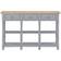 vidaXL 280017 Grey/Natural Wood Ablagetisch 30x120cm