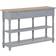 vidaXL 280017 Grey/Natural Wood Ablagetisch 30x120cm