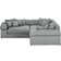 Smart Lianea Silver/Gray Sofa 283cm 4-Sitzer